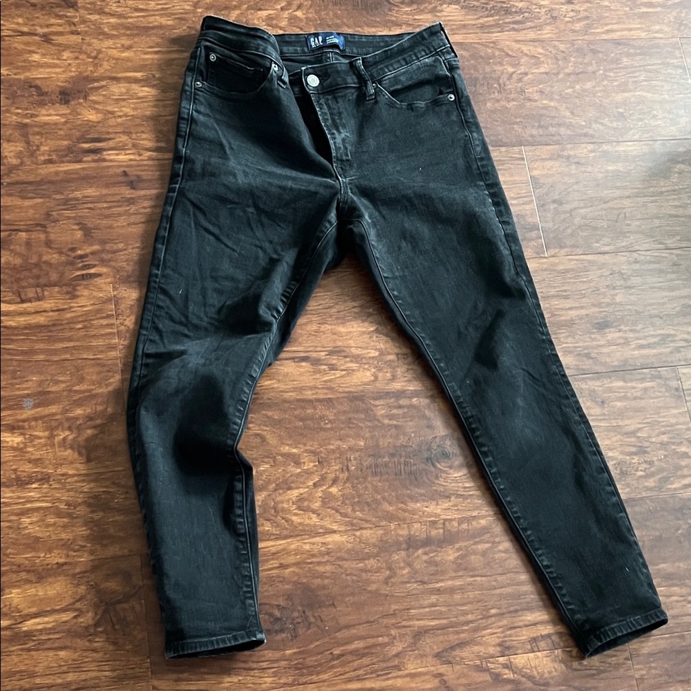Black Denim Jeans, Gap, 12 / 31 Regular Leggings